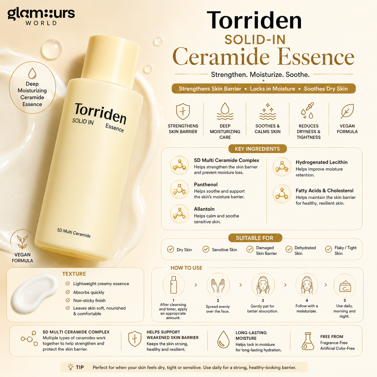 TORRIDEN SOLID IN CERAMIDE ALL DAY ESSENCE 100ML